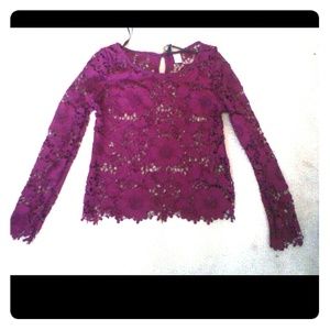 H&M floral lace top size 8
